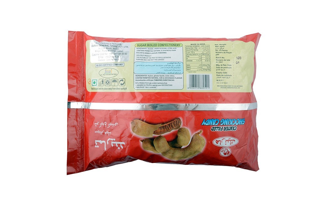 Harnik Timly Shock Center Filled Shocking Candy, Tamarind   Pack  170 pcs